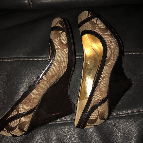 Coach wedge pumps - Picture 1 of 8